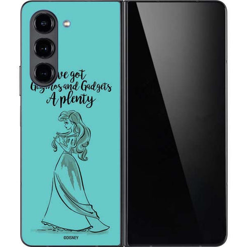 Disney Princess Ariel Gizmos and Gadgets Art Galaxy Z Fold5 5G Skin